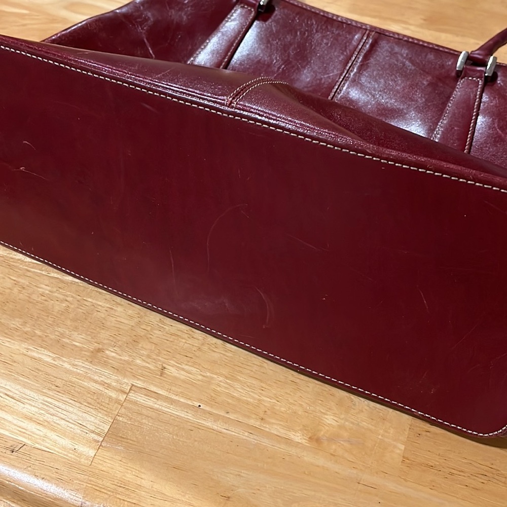 💚 EUC Mila Paoli Genuine Leather HandBag - Picture 8 of 16